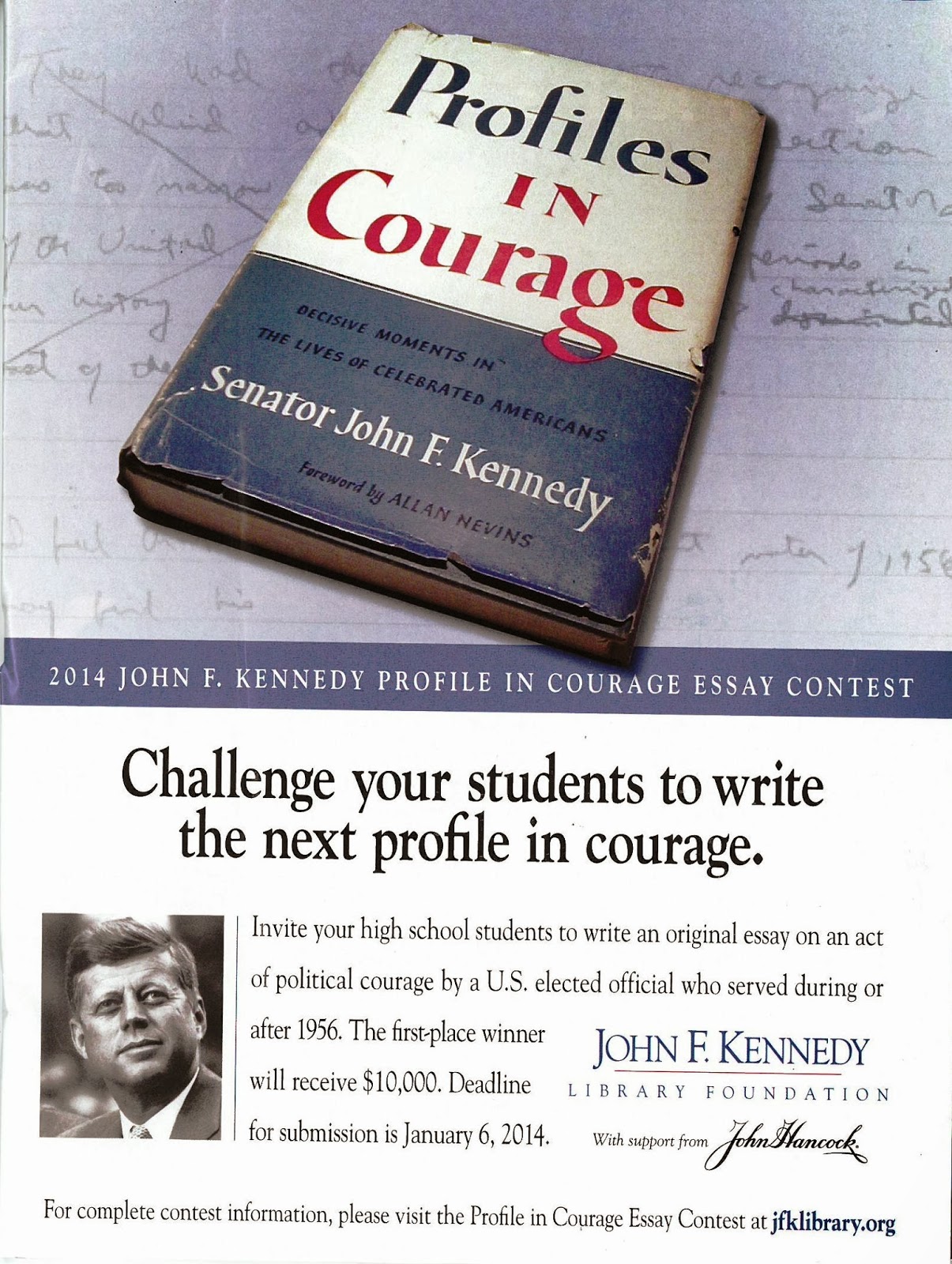 Profiles in courage essay contest 2013